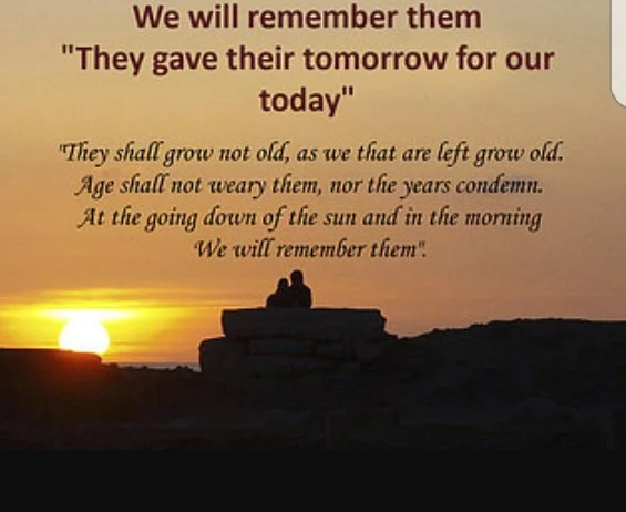 "For our tomorrow, they gave their today." Lest we forget the sacrifices made by our brave ancestors. Their name liveth forever.