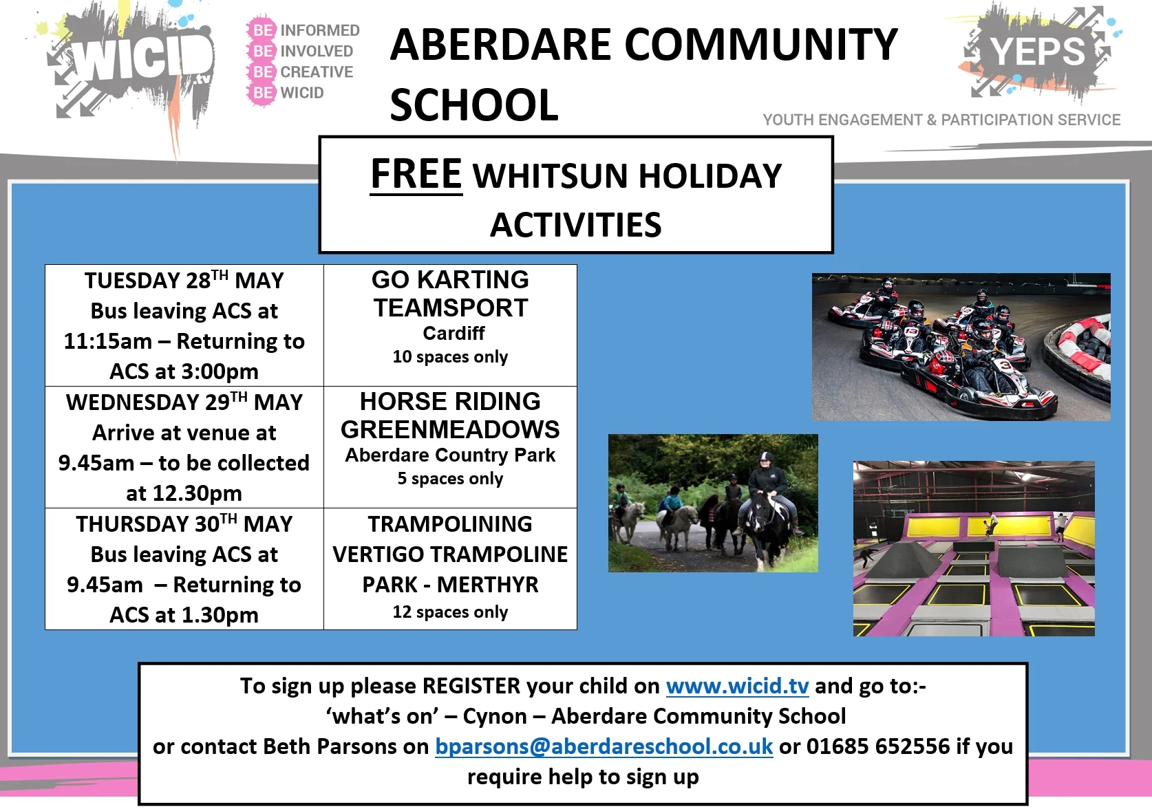 FREE AFTERSCHOOL AND HOLIDAY ACTIVITIES