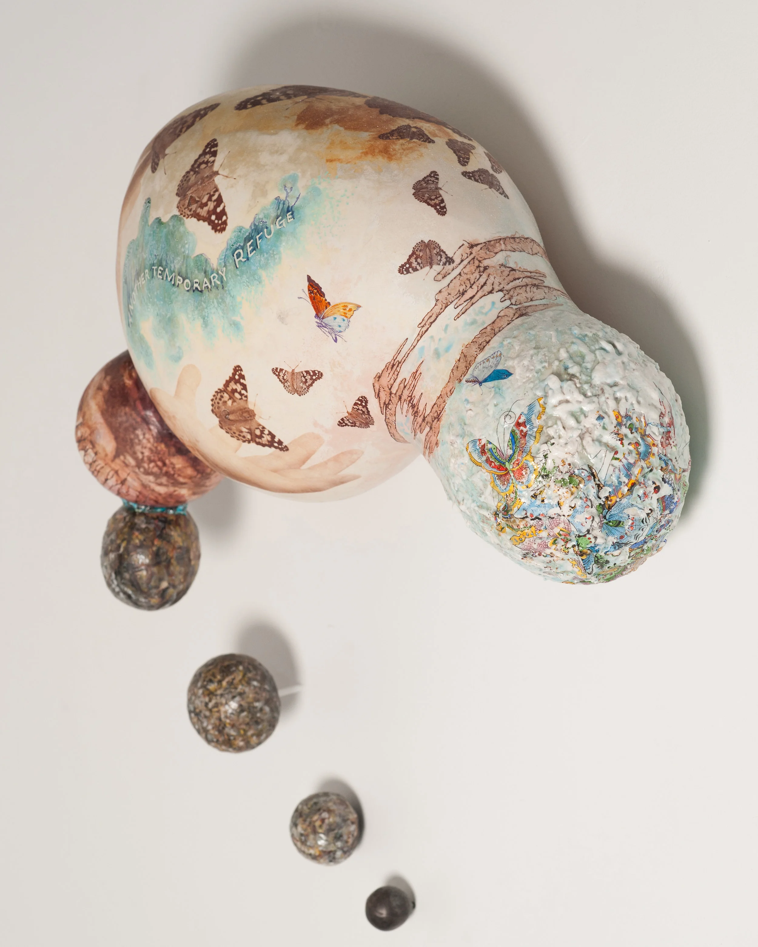 Thoughts of Refuge, 30″H x 24″W, porcelain, 2011