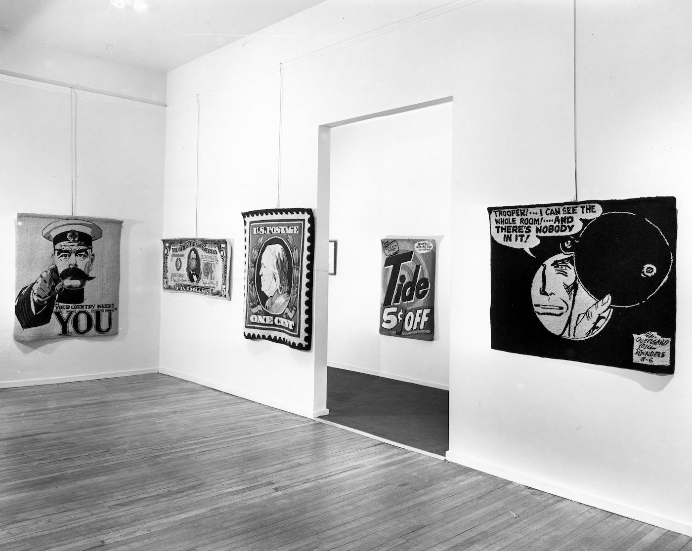 Odd Man In , installation at Allan Stone Gallery, 1964