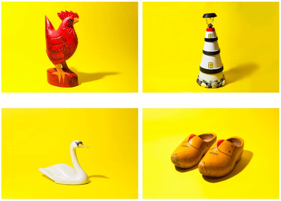 Personal objects from the shelves of Brooksby Village residents. Photo Adam Glanzman for the New York Times.