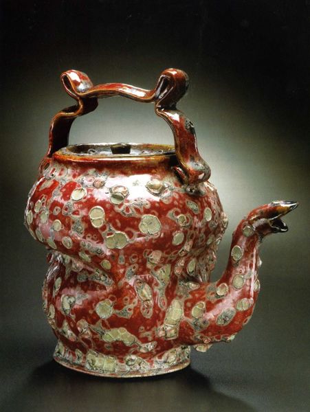 George Ohr, teapot, c. 1897-1900. Metropolitan Museum of Art.