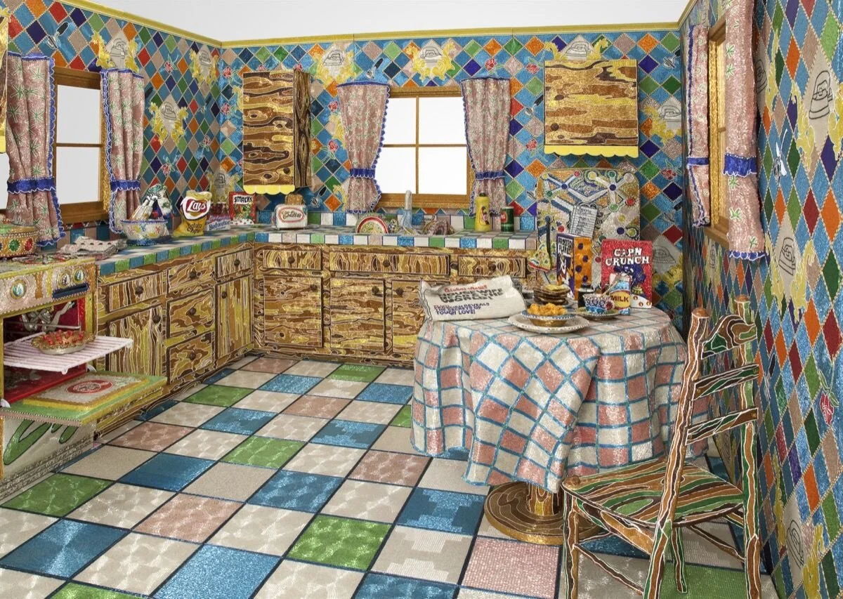 Liza Lou , Kitchen, 1991–96. Photo by Tom Powel. © Liza Lou. Courtesy of the Whitney Museum of American Art.