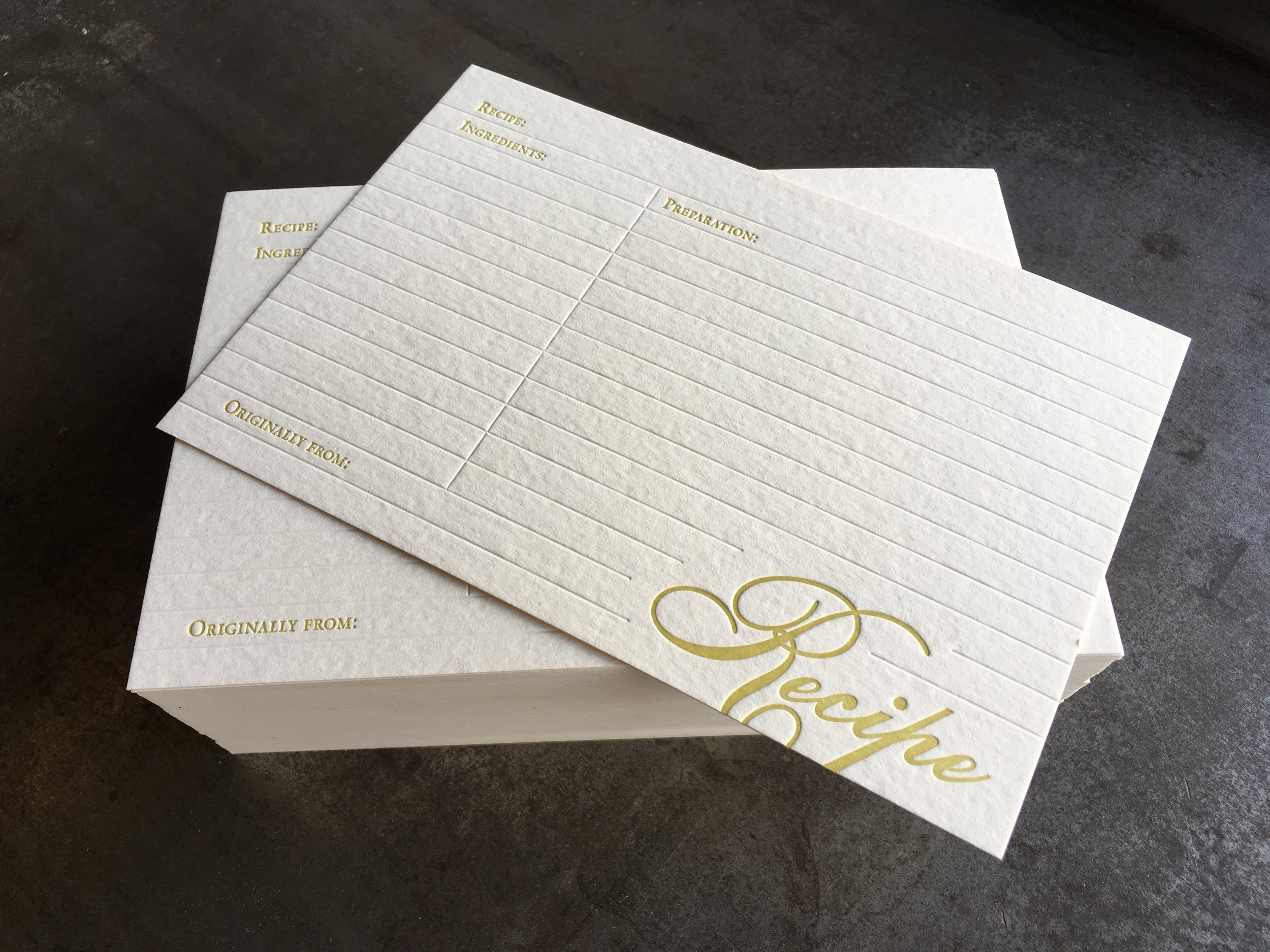 4x6 Recipe Cards