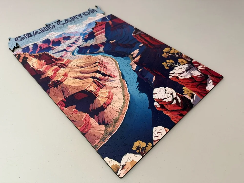 Eons and Echoes – Laser-Cut Wooden Puzzle of the Grand Canyon with