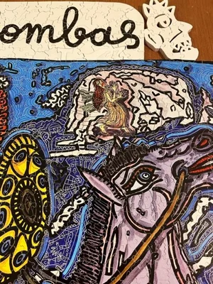 1991 - Robert Combas - Les Saints - Original Exhibition Poster