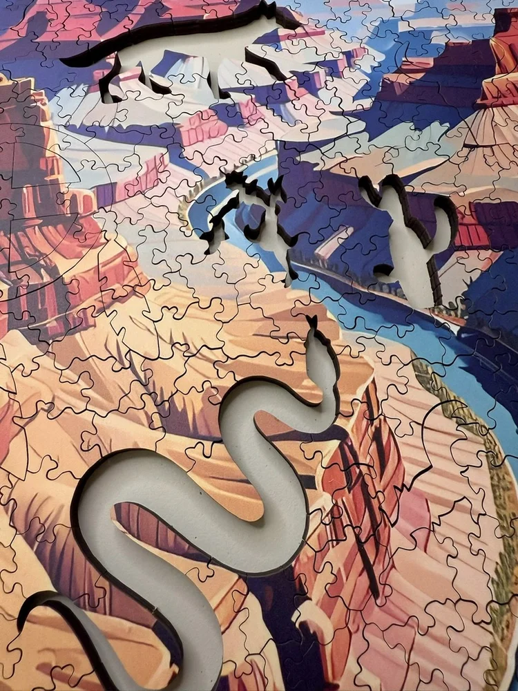 Eons and Echoes – Laser-Cut Wooden Puzzle of the Grand Canyon with