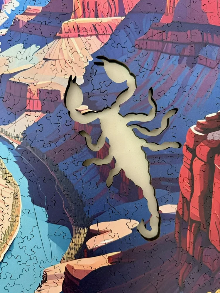 Eons and Echoes – Laser-Cut Wooden Puzzle of the Grand Canyon with