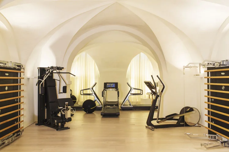 Nerio Alessandri’s gym at his home in Cesena, Italy. PHOTO: MARCO ONOFRI FOR THE WALL STREET JOURNAL
