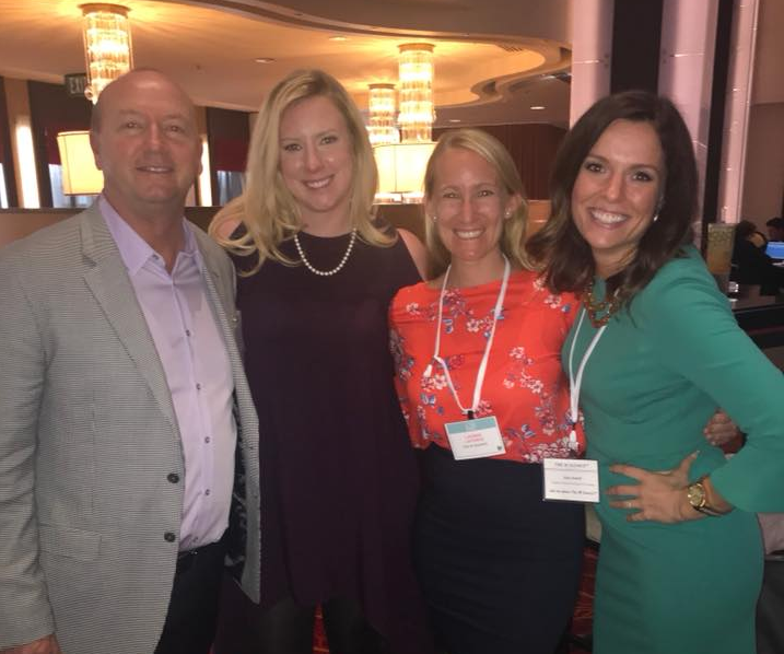  Cofounders of The W Source™ Thomas Goodson (left) and Hannah Buschbom (center left) with Sales and Productivity Coach Lauren LaForge (center right) and Julia Sewell (right). 