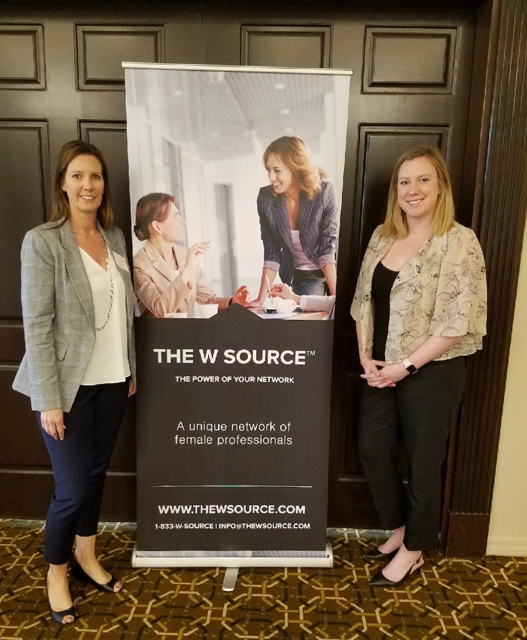  Scottsdale/Arcadia Co-Chapter Head Vickie Garcia (left) and cofounder of The W Source™ Hannah Buschbom (right). 