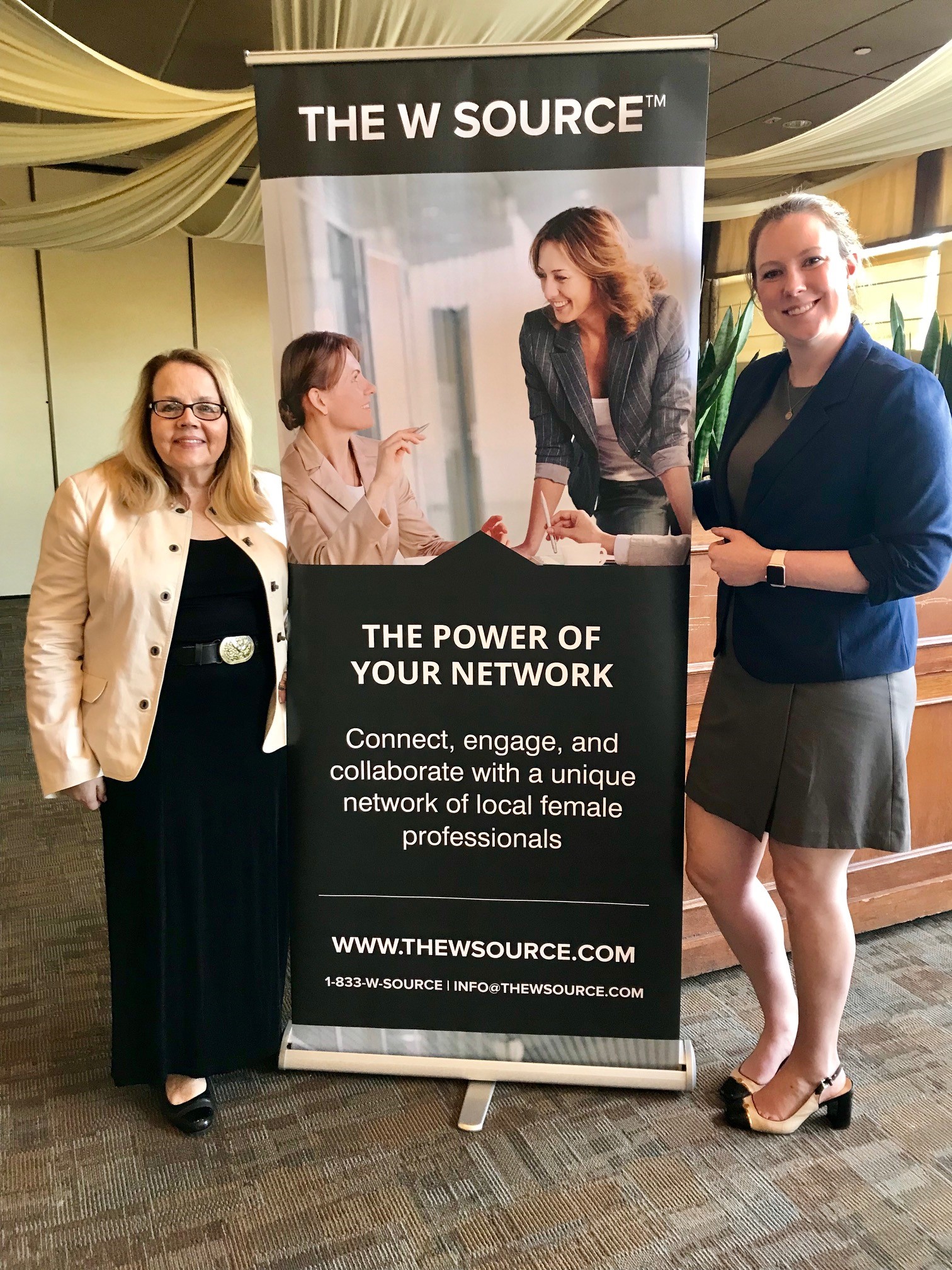  Simi Valley, Moorpark, Thousand Oaks, CA Chapter Head Barbara Orechoff (left) with cofounder of The W Source™ Hannah Buschbom (right). 