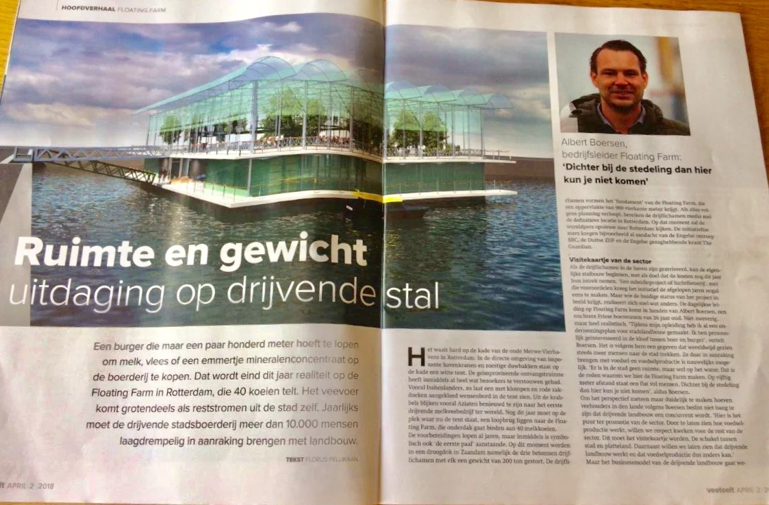 Ruimte en gewicht: uitdaging op een drijvende stal