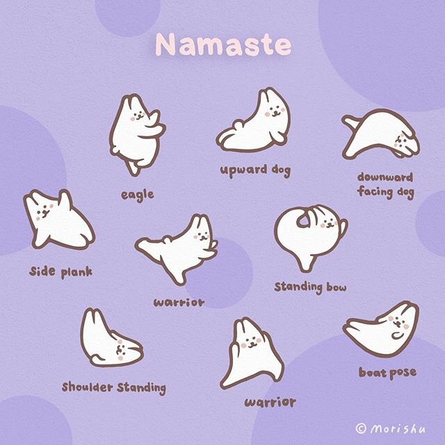 Yoga practice with mochi Rabbit!!!🧘&zwj;♀️✨⁣
麻糬兔超軟Q瑜珈時間！上班累了嗎？馬上起來動一動，跟著麻糬兔越練越柔軟！❤️⁣
What&rsquo;s your favorite yoga pose?👇⁣
-⁣
#yoga #funnyyoga #mochirabbit #rabbit #morishu