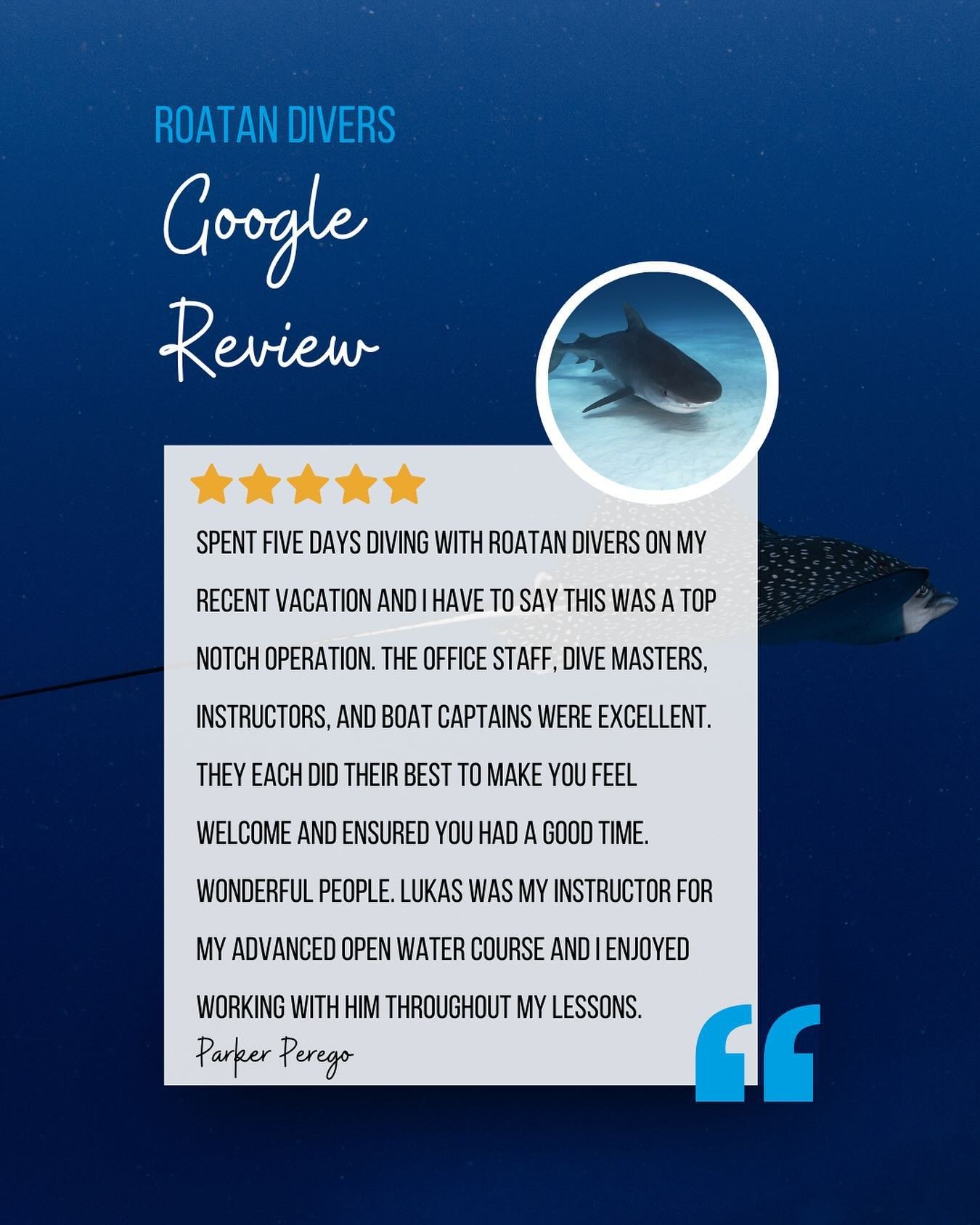 Parker, it was such a pleasure to have you diving with us! We would love to have you back any time!

Want to read more about what people have been saying about us? You can find our Google and TripAdvisor reviews at the link in our bio!
&zwnj;

#padic