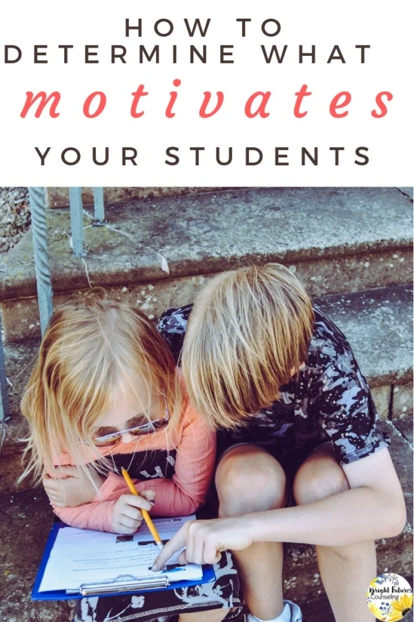 Determine what motivates your students by using these motivation assessment scales and surveys in your school counseling program. #brightfuturescounseling #elementaryschoolcounseling #elementaryschoolcounselor #schoolcounseling #schoolcounselor #motivation #motivationassessment