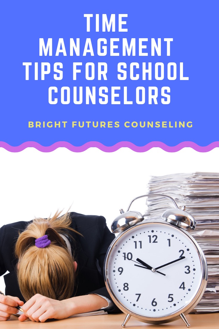 Time management tips for school counselors. Implement these systems to effectively manage your time so you can best meet students needs. #brightfuturescounseling #elementaryschoolcounseling #elementaryschoolcounselor #schoolcounseling #schoolcounselor #counselingoffice #schoolcounselingtips #timemanagement #caseloadmanagement
