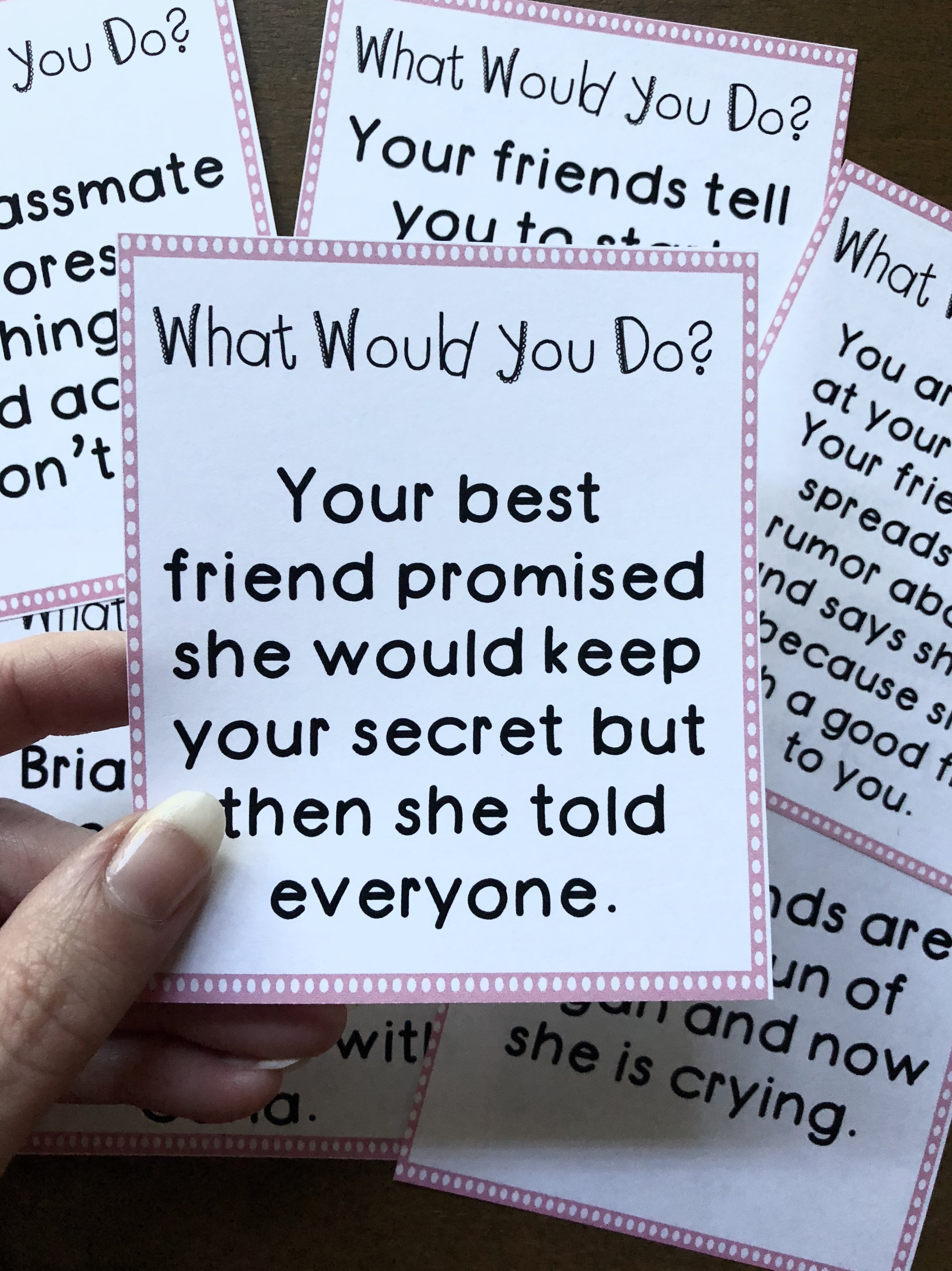 bullying discussion cards