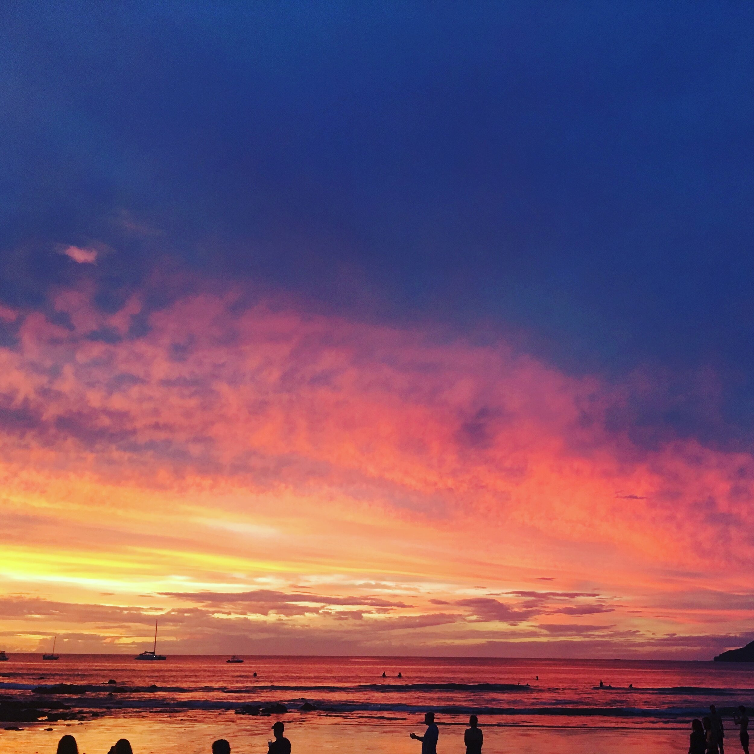 beautiful sunset in Costa Rica and how I became a school counselor