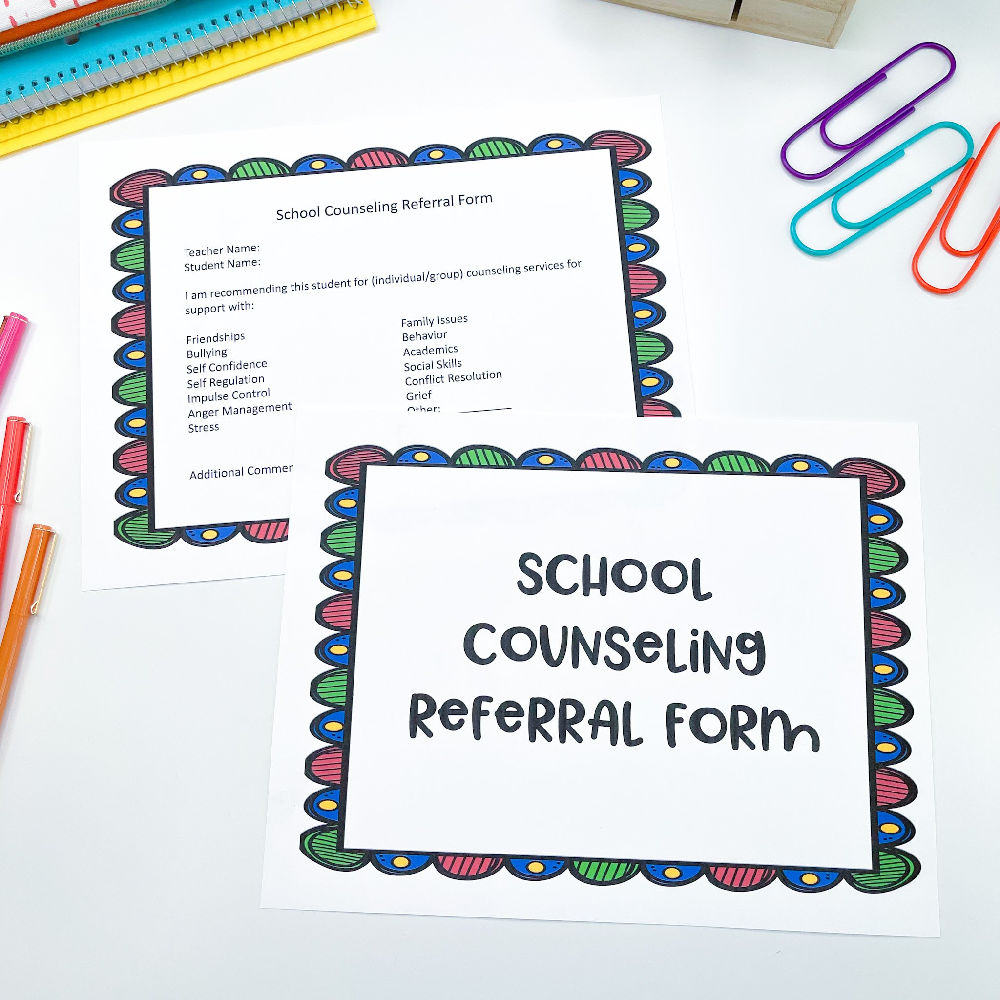 counseling referral form