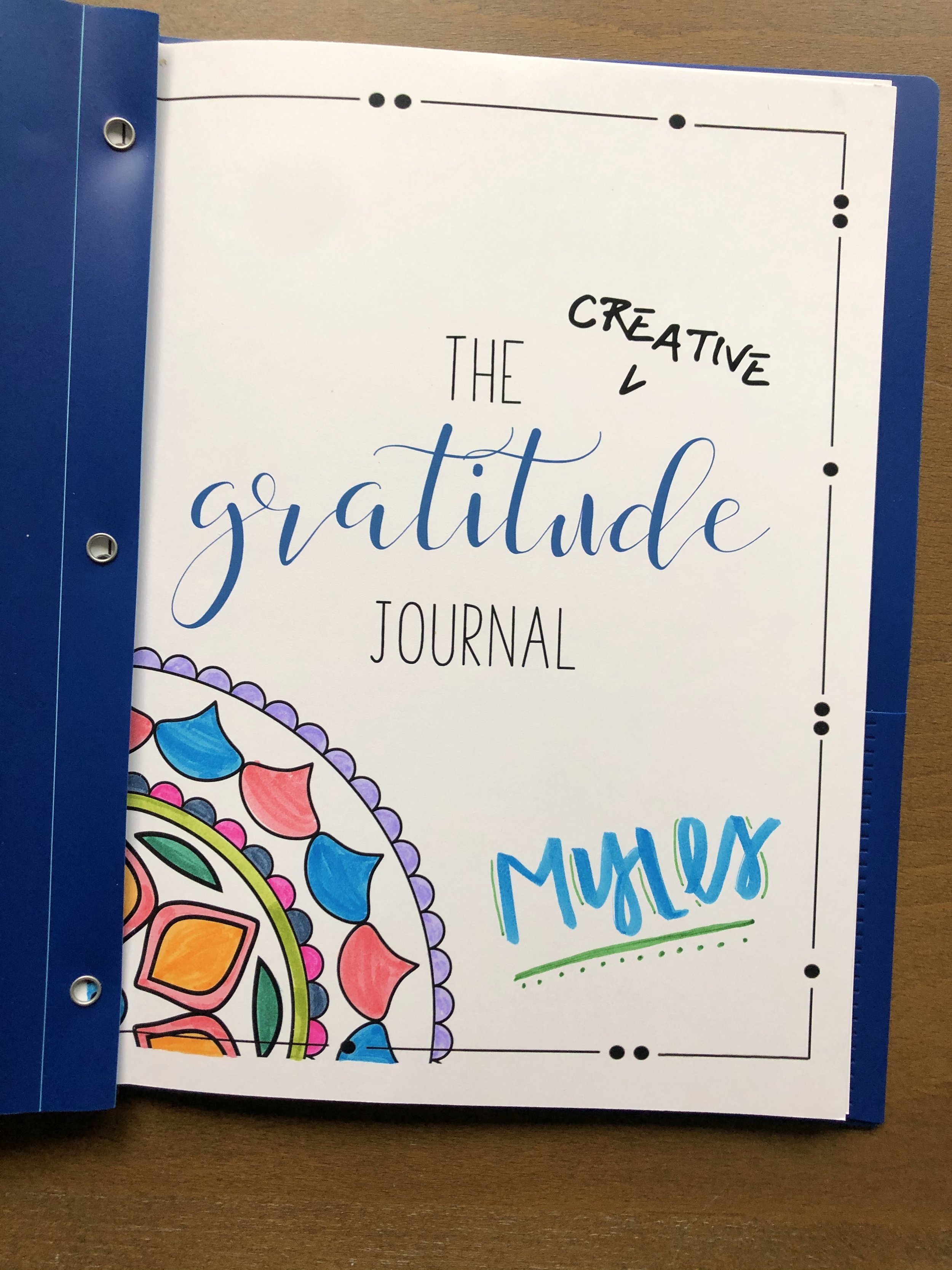 creative gratitude journal