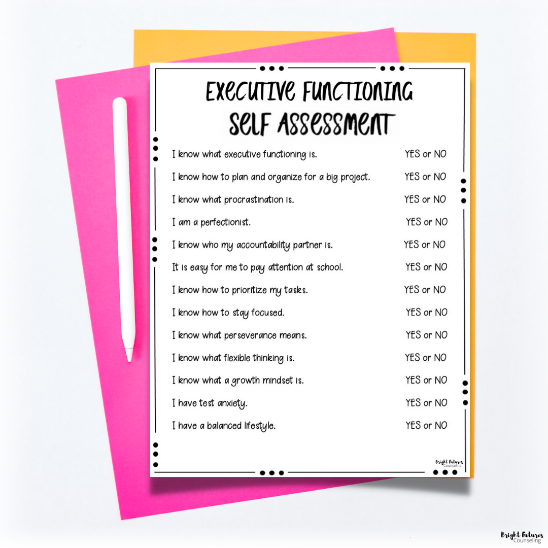 executive functioning self assessment