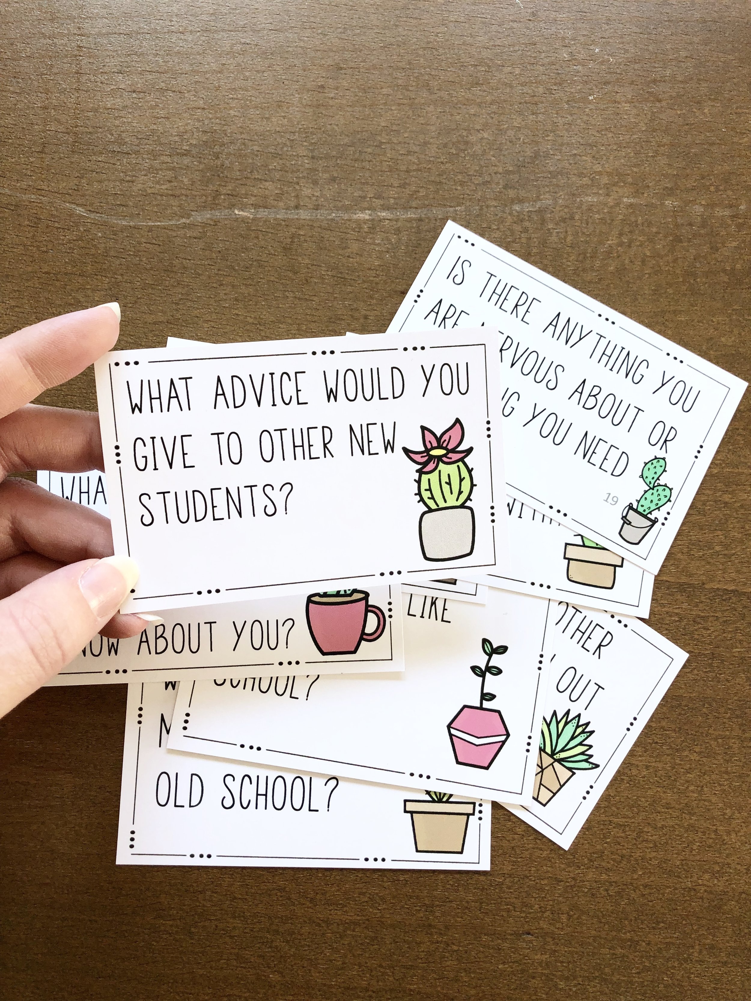 New Student Card Activity