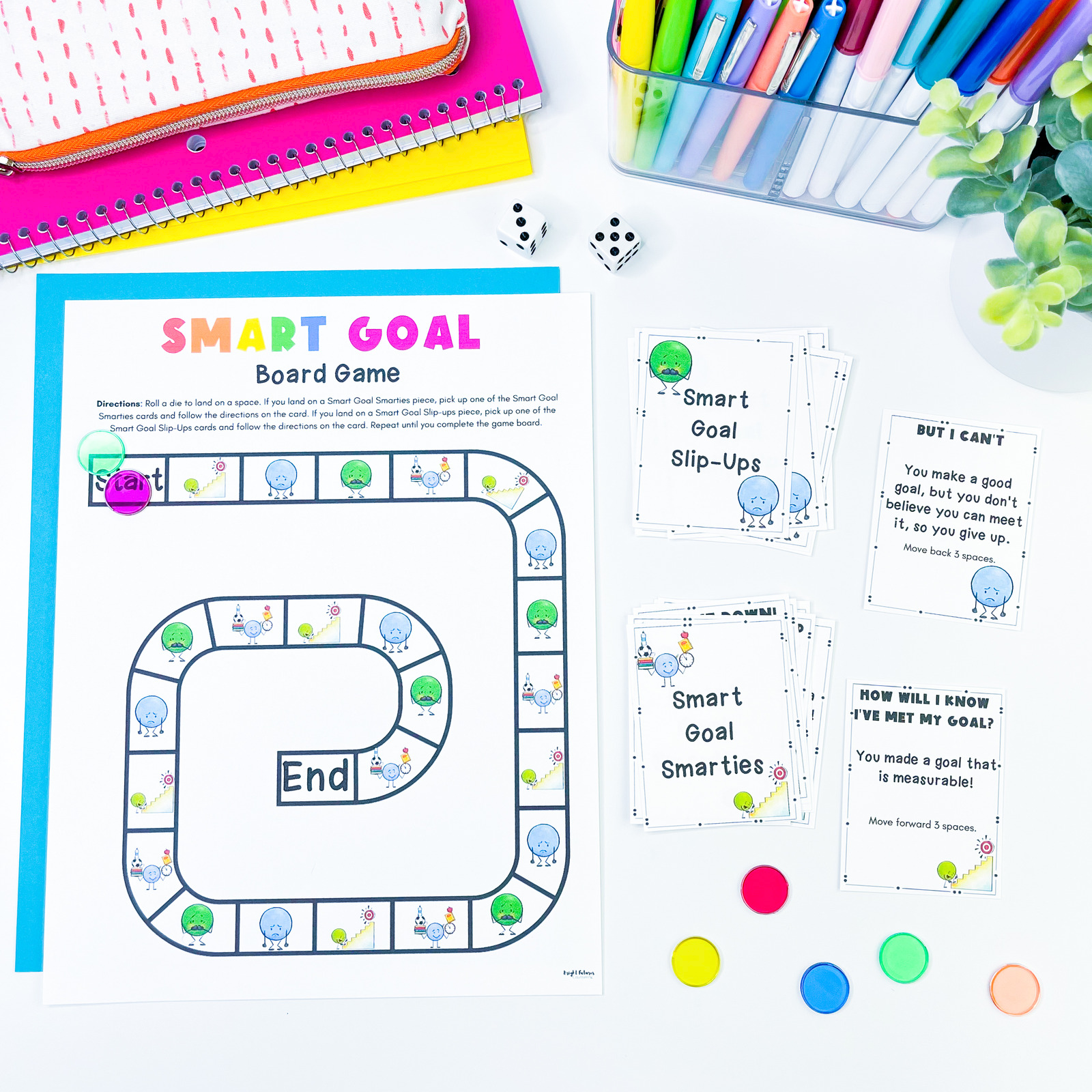 Smart Goals Classroom Board Game