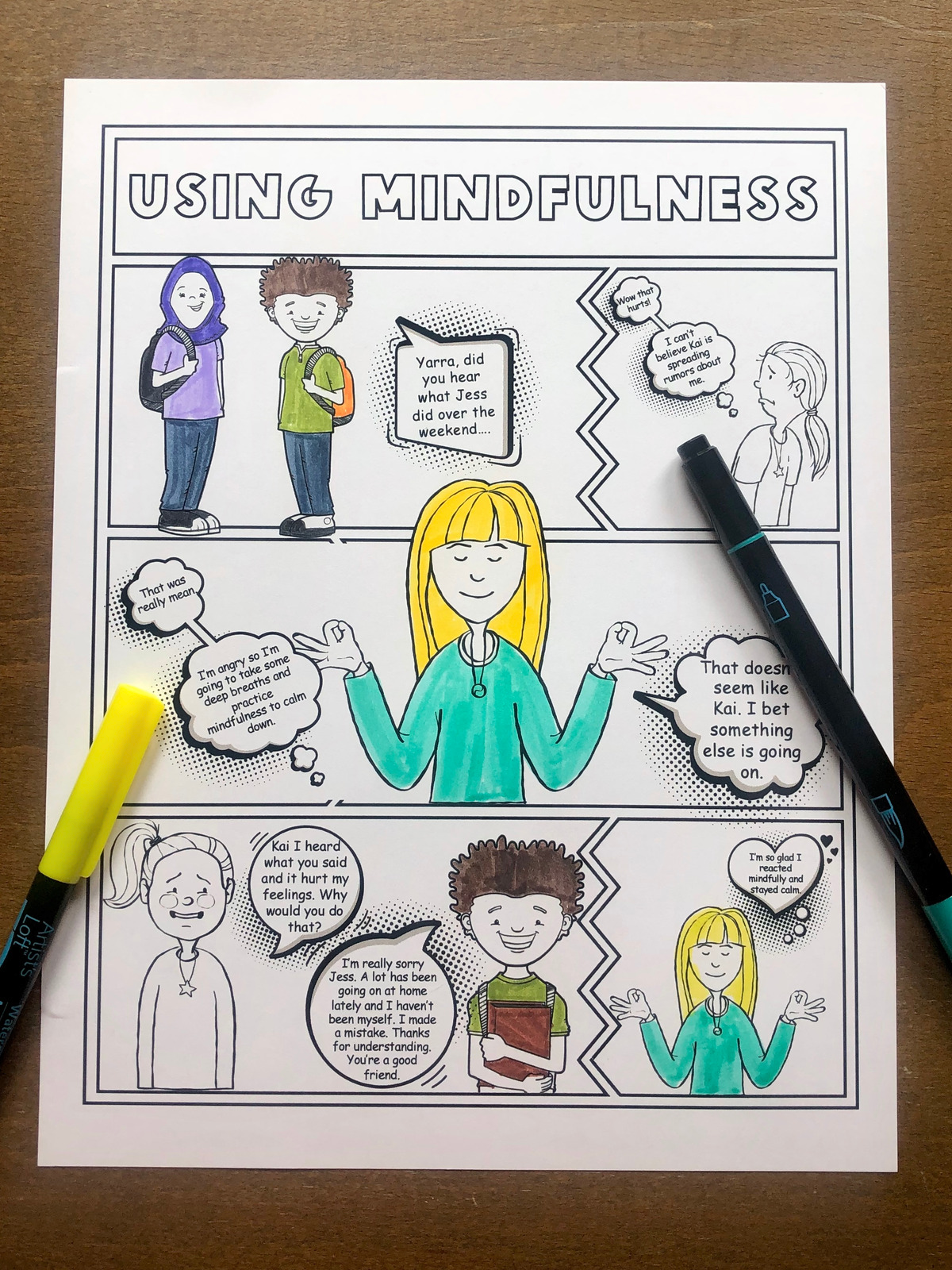 using mindfulness at classroom