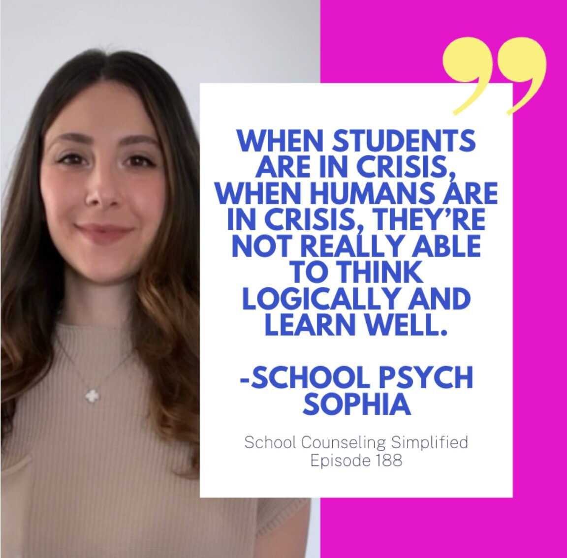 ICYMI: Sophia from School Psych Finds joined me in this week's episode! 

We talked through helping students through anxiety, strategies and preventative tools. 

Go check it out at the link in bio!