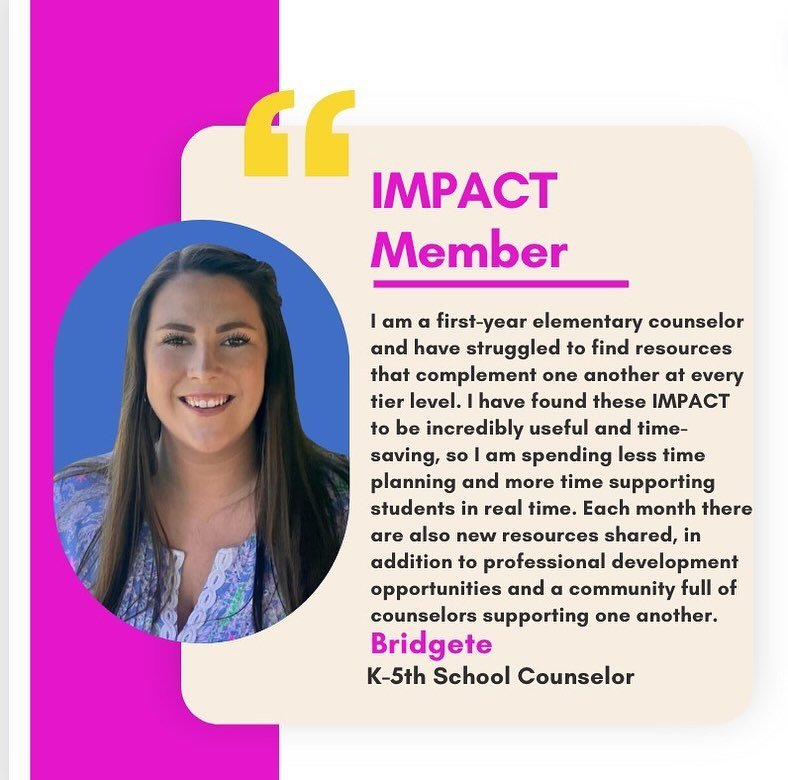 Are you ready to take the guesswork out of planning and make the biggest impact possible?

This membership was quite literally created for you! 

Whether you are: 

The new school counselor who is not sure what you need to get started!

or

The veter