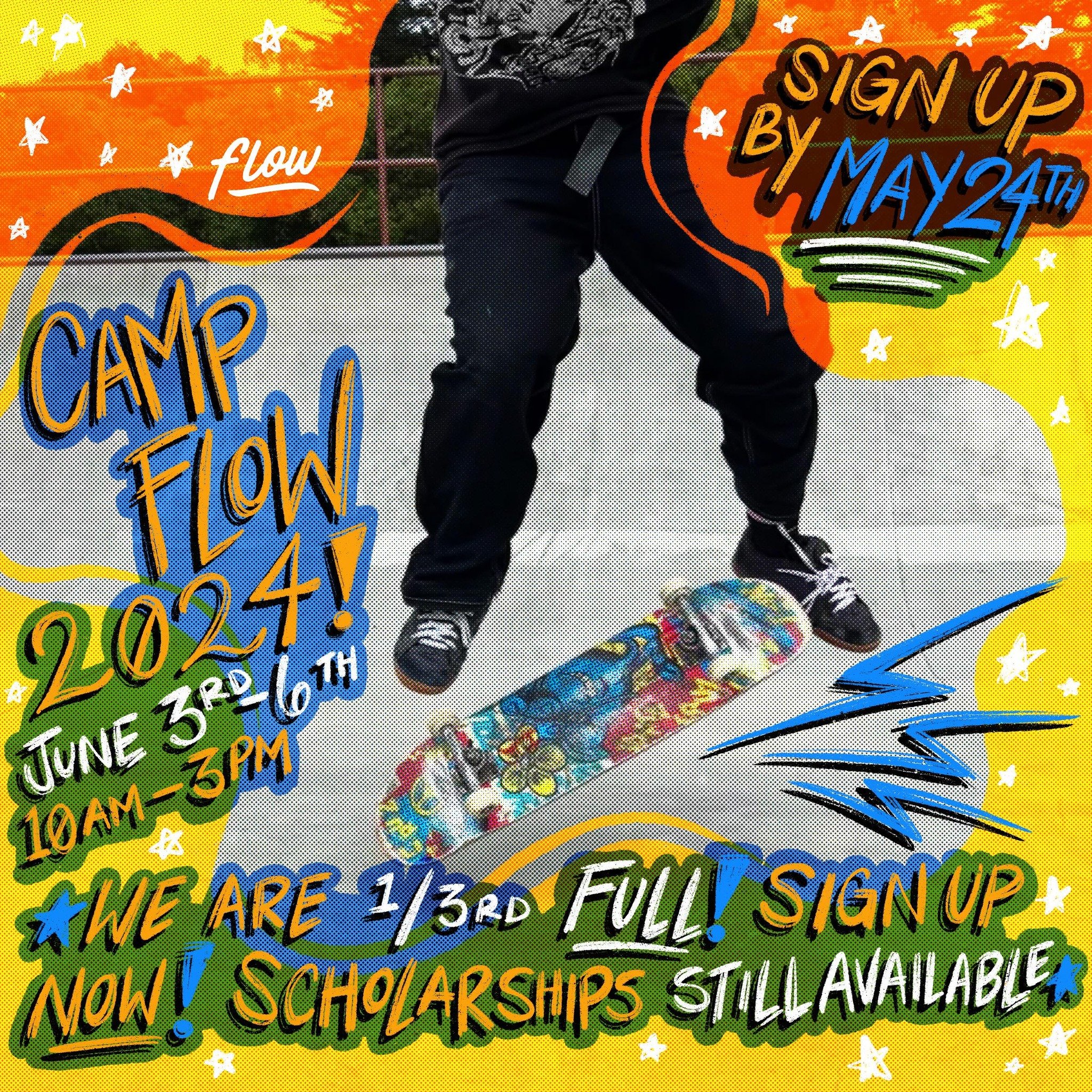 SIGN UP FOR CAMP NOW!!! You have until May 24th!! Secure your spot!! #flowlovesyou