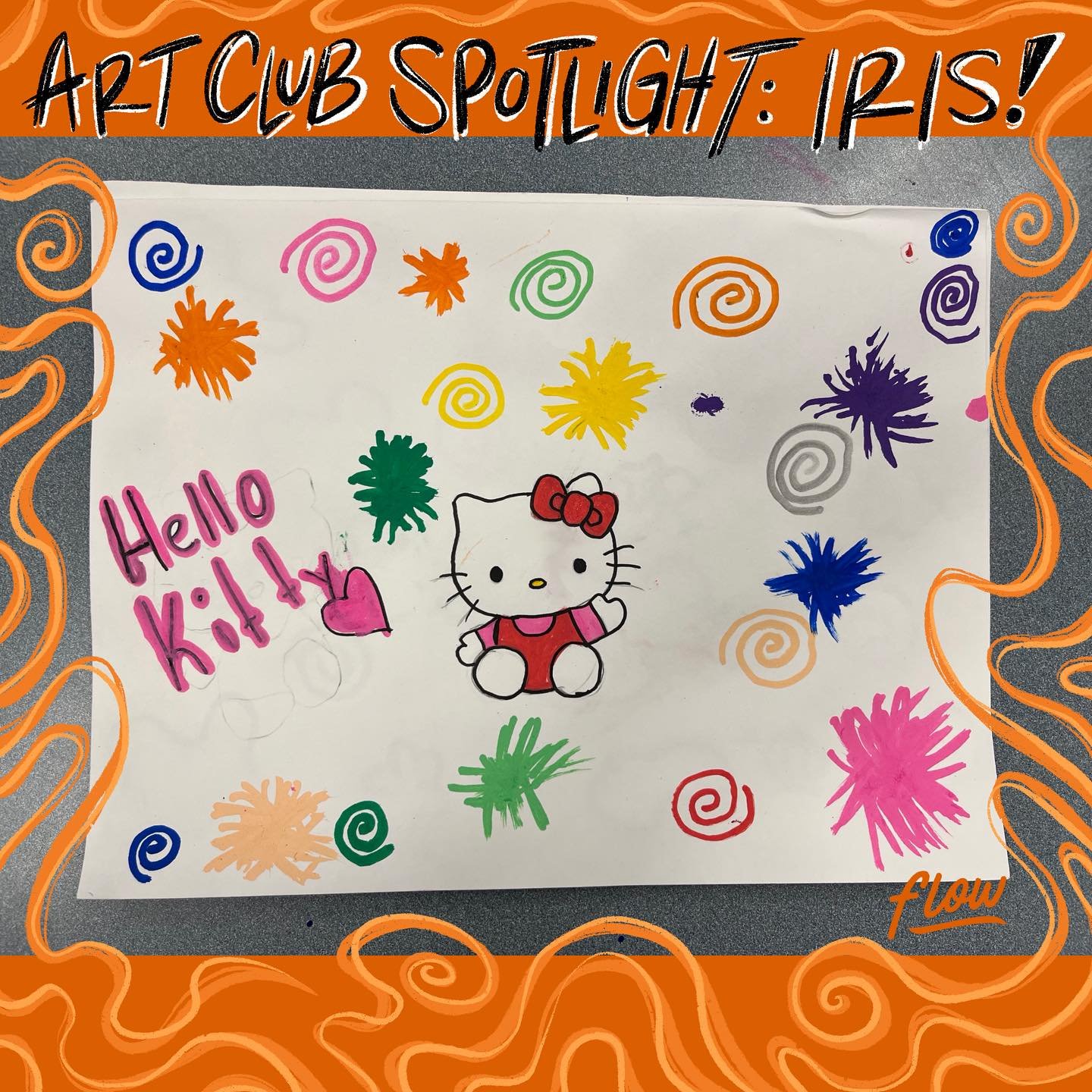 This week in our Art Club Spotlight, we have another newcomer: Iris! #flowlovesyou
