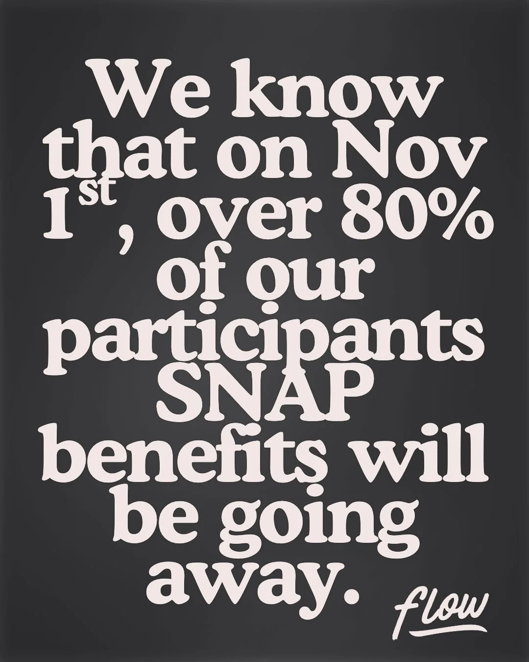 It takes a village. This is our par&mdash;- thank you  to so many generous donors for shining a light in the darkness. #flowlovesyou