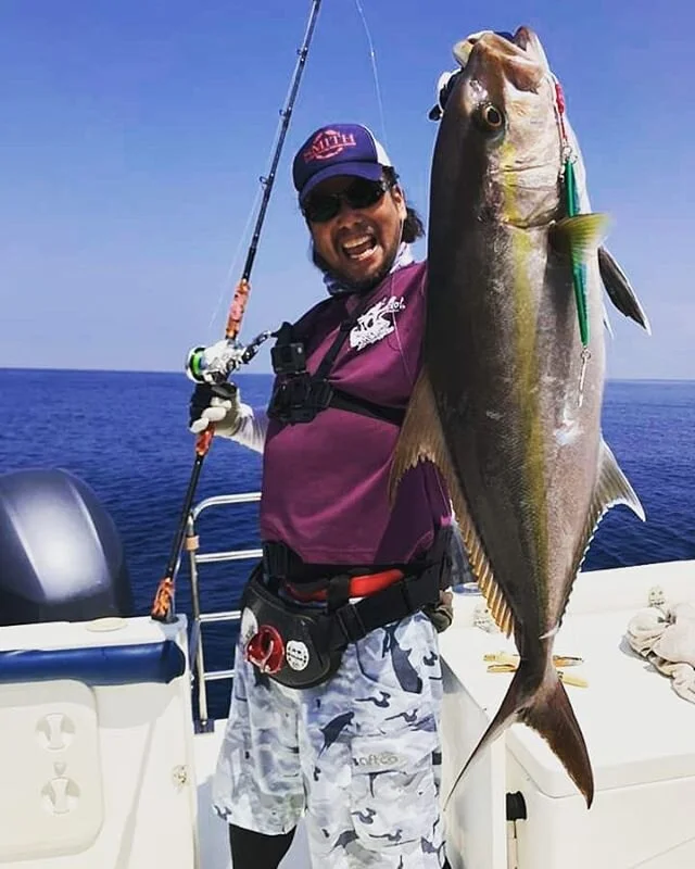 Kozo Okubo and a nice amberjack caught on jig.
#jigging #jiggingfishing #kozookubo #kozexpedition #amberjack #amberjack_japan #fishingsrilanka #fishinginsrilanka #srilankafishing #sportfishinglanka #fishingtrip #fishingguideservice