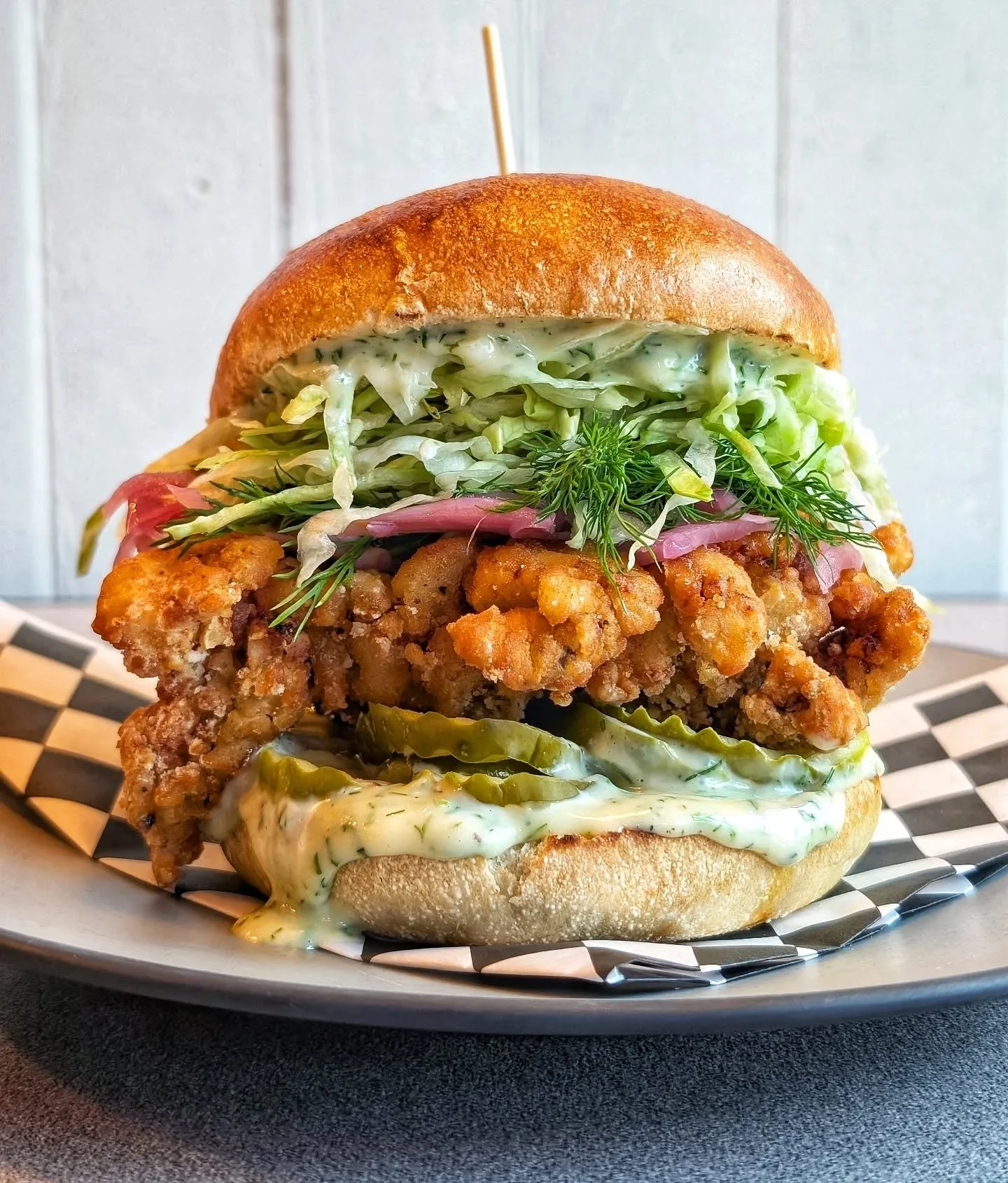 .
🥒🍯🥒🍯🥒🍯🥒🍯🥒🍯🥒🍯🥒
🍯THE MANITOBA HONEY-DILL🍯
🥒🍯🥒🍯🥒🍯🥒🍯🥒🍯🥒🍯🥒

FRIED CHKN 🐔
HONEY DILL SAUCE 🍯🥒
PICKLED ONIONS, LETTUCE 🥬
DILL PICKLES, FRESH DILL 🥒

Available Sept 16 - Sept 20
