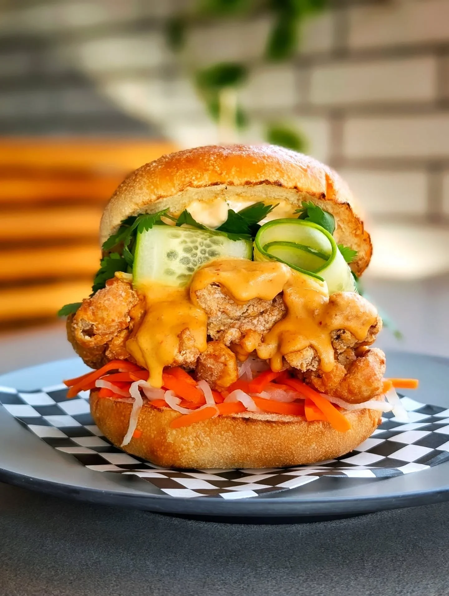 THE PEANUT SATAY🥜🌶️

FRIED CHKN 🐔
PEANUT SATAY SAUCE 🥜
PICKLED CARROT &amp; DAIKON 🥕
CUCUMBER, CILANTRO, GREEN ONION 🥒
SAMBAL MAYO🌶️

Available Nov 25 - Nov 30