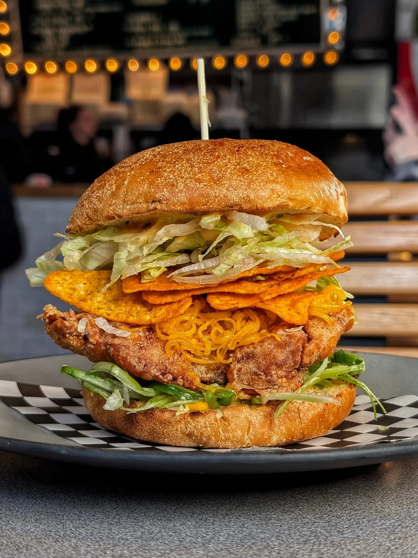 THE SWEET CHILI RANCH

FRIED CHKN 🐔 
SWEET CHILI RANCH DRESSING 🌶️
DORITO'S SWEET CHILI HEAT CHIPS 
SHREDDED CHEDDAR, LETTUCE 🧀🥬
GREEN ONIONS 🧅

Available Dec 16 - 21