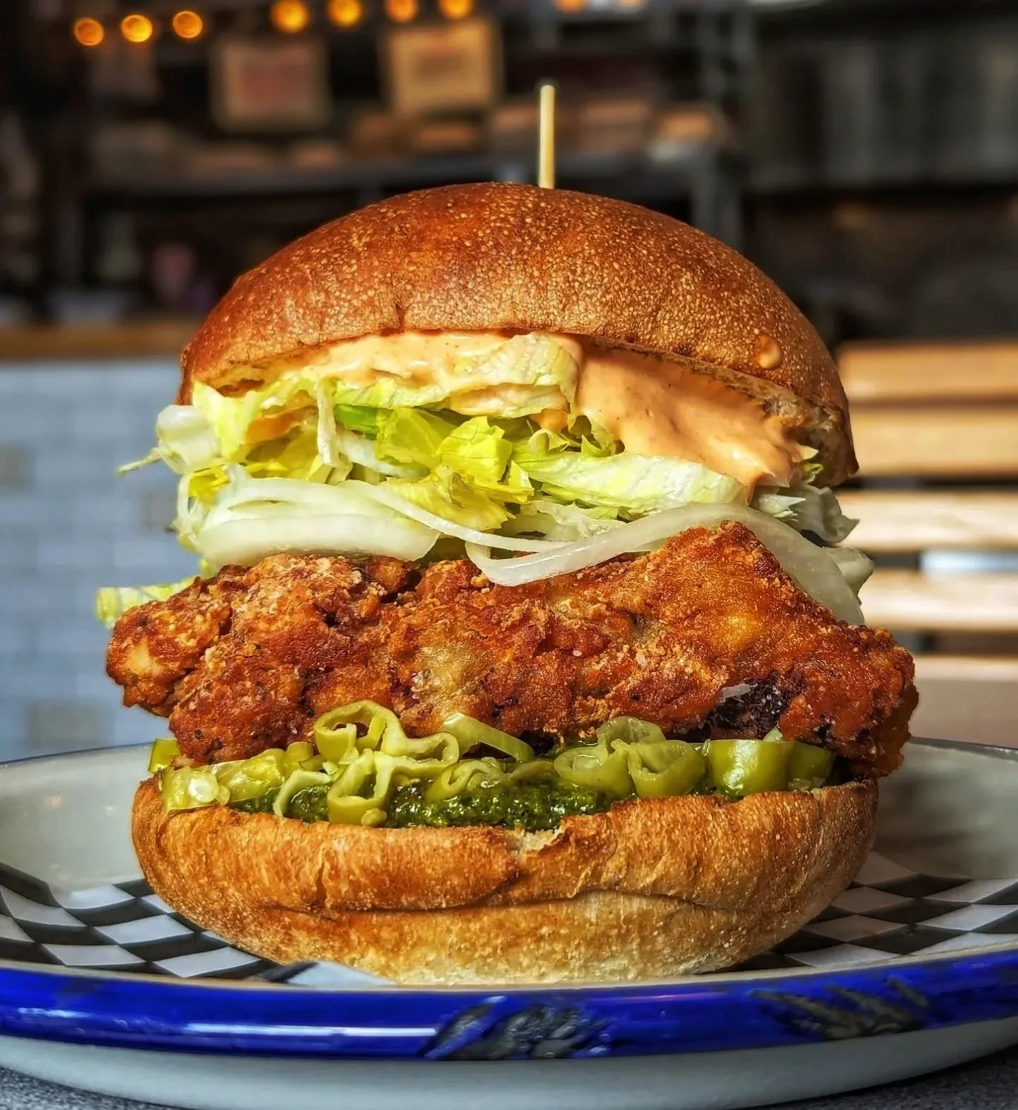 1.THE CHIMICHURRI&nbsp;

FRIED CHKN 🐔
HERB CHIMICHURRI 🌿
PEPPERONCINI PEPPERS 🌶️
LETTUCE, ONIONS 🥬🧅&nbsp;
HARISSA MAYO 🌶️

2. CHKN SHAWARMA POUTINE 🥙🐔

PULLED CHKN, GRAVY, CHZ CURDS 🐔
SUMAC ONIONS, GREEN ONION 🧅
PICKLED TURNIP, PARSLEY 🌿
G