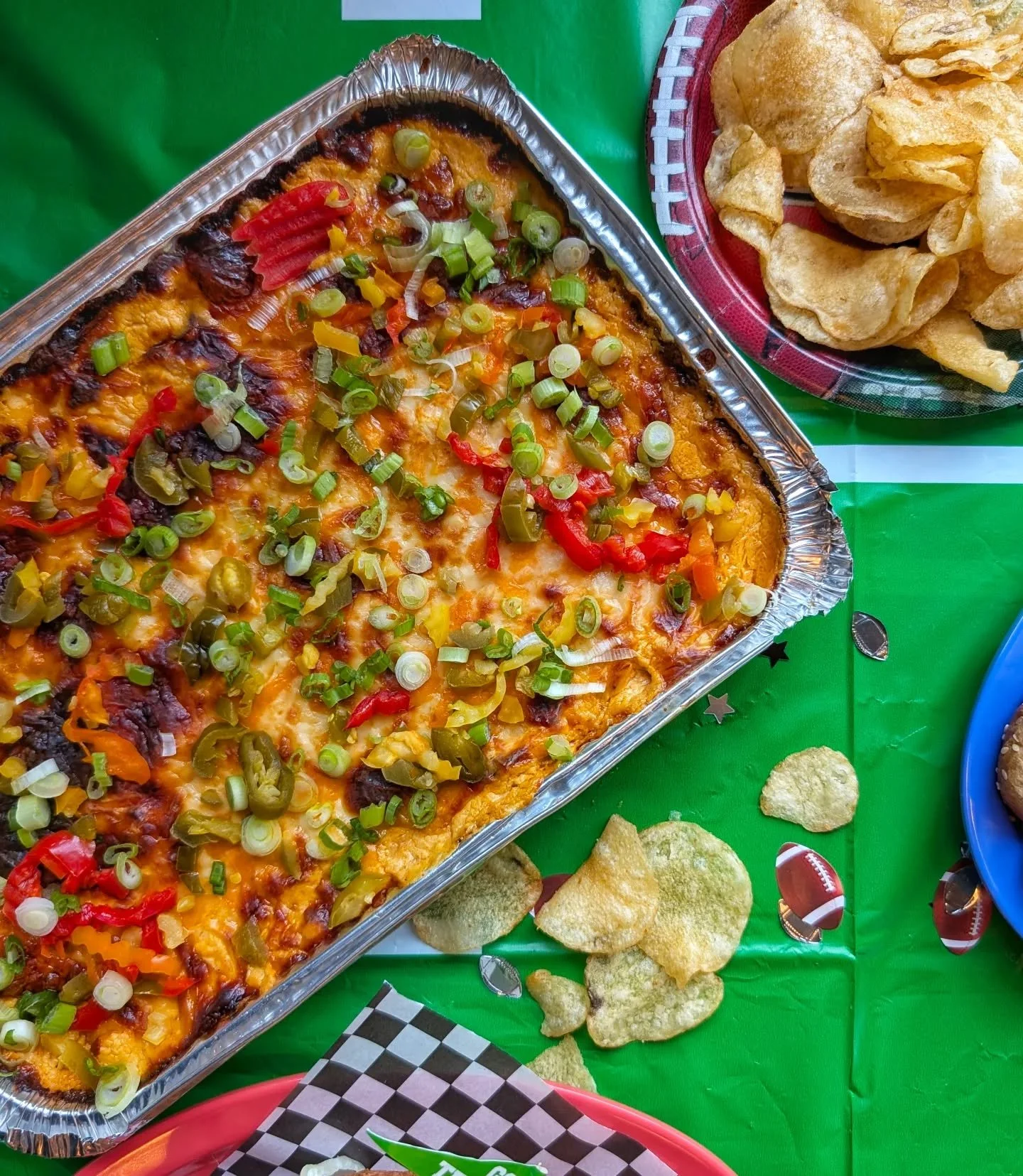 🚨🚨🚨 SOLD OUT 🚨🚨🚨

🏈CALLING ALL SPORTSFANS!🏈

AN EXCITING NEW TAKE-N-BAKE LIMITED TIME ITEM:

3LB. PARTY TRAY BUFFALO CHKN DIP! 🐓🦬🧀
CHEESY, BUFFALO-EY, CHKN-EY GOODNESS. 

YTYB: YOU TAKE - YOU BAKE

BYOC: BRING YOUR OWN CHIPS

AVAIL: THIS W