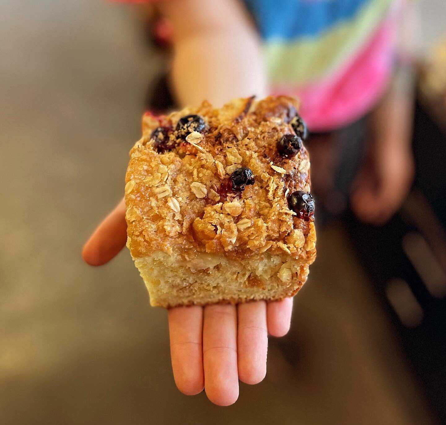 Blueberry-Apple Coffee Cake! Walk, ski or sled over to the bakery and warm up with one of our fresh pastries and a hot drink. Stay safe out there!!

#pastry #pastries #coffeecake #coffee #latte #mocha #espresso #winter #winterwonderland #winterweathe