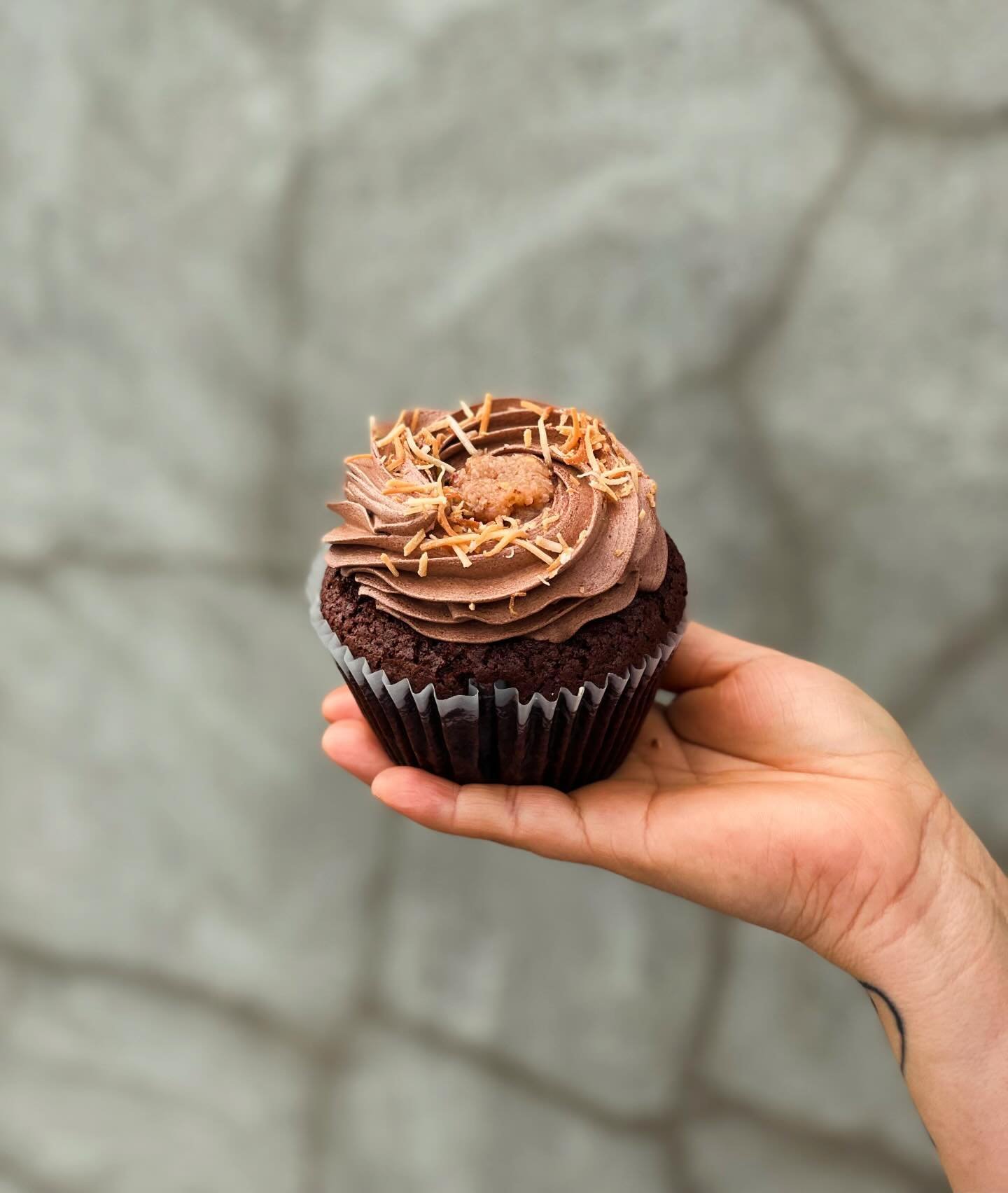 German Chocolate Cupcakes are back! Moist dark chocolate cake filled with a coconut-pecan custard and topped with a chocolate buttercream. 

#chocolate #chocolatelover #chocolatecake #chocolovers #chocoholic #germanchocolatecake #coconut #coconutlove