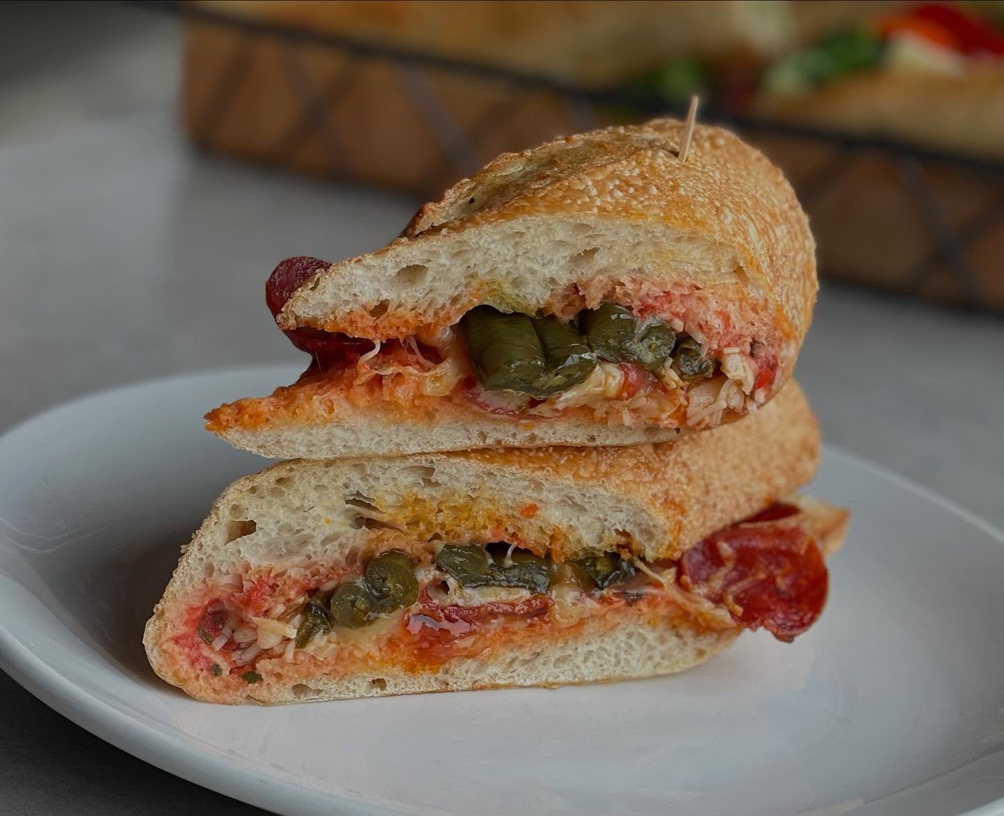 It&rsquo;s Friday!! Have you tried our new Pizza Sub? Our house-made marinara lathered on our house-made baguette and layered with pepperoni, roasted jalape&ntilde;o, fontina &amp; parmesan cheese toasted to perfection. Perfect sandwich for these col