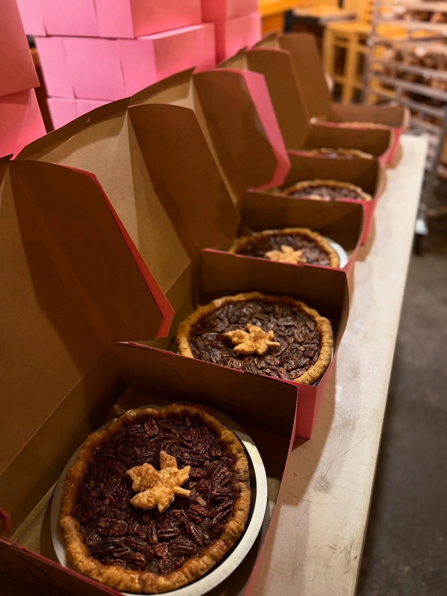 We will have extra pies and rolls for sale at 10am today. Thank you for the support! We love this community so much! Take care of each other and have a fun and safe holiday!!