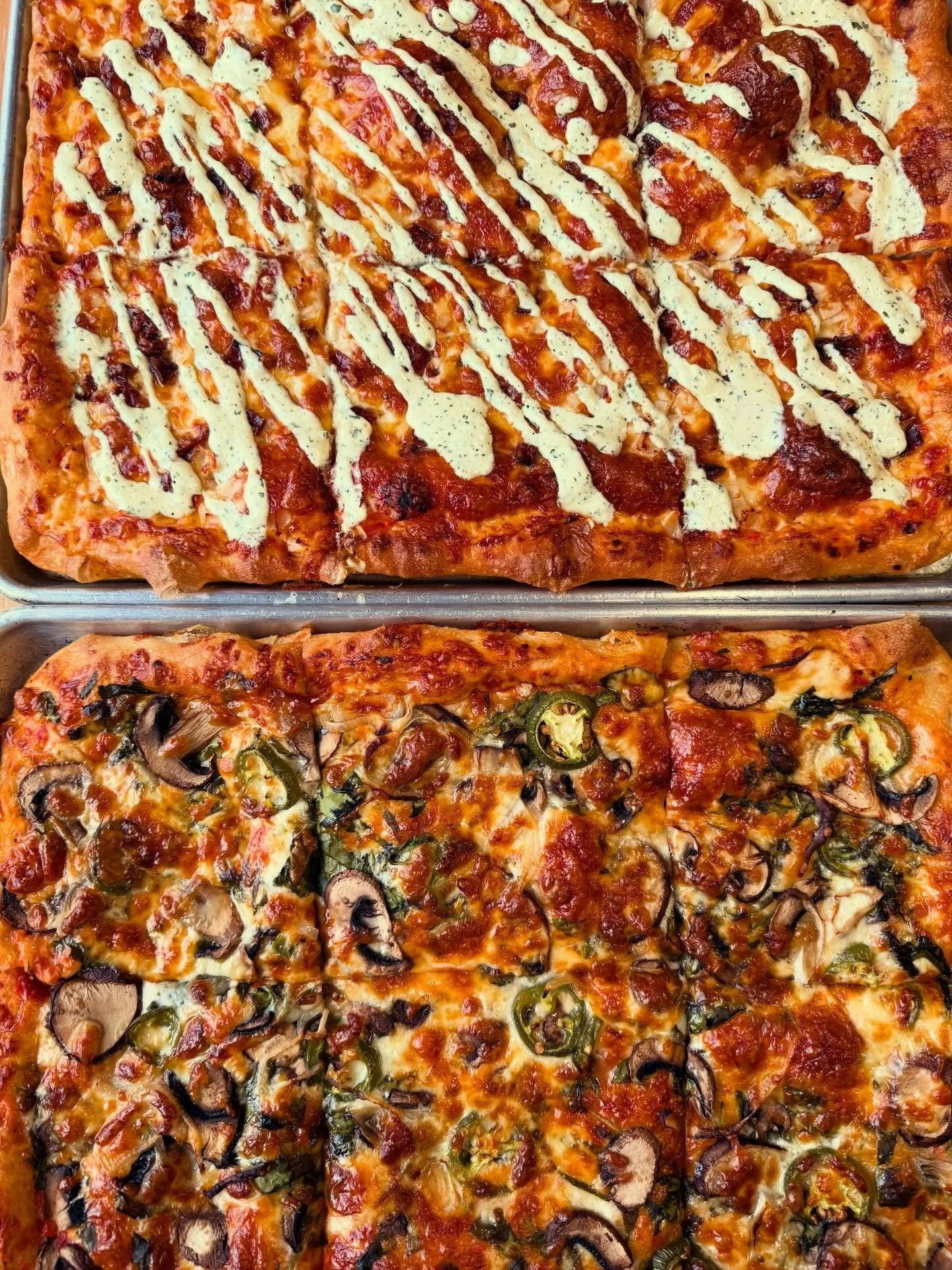 Pizza! We have pizza available everyday around 11am. Flavors vary everyday but we always have a meat option and a vegetarian option.

#pizza #pizzalovers #pizzalover #pizzagram #food #lunch #lunchtime #bakery #cafe #coffeeshop #hoodriver #hoodriveror