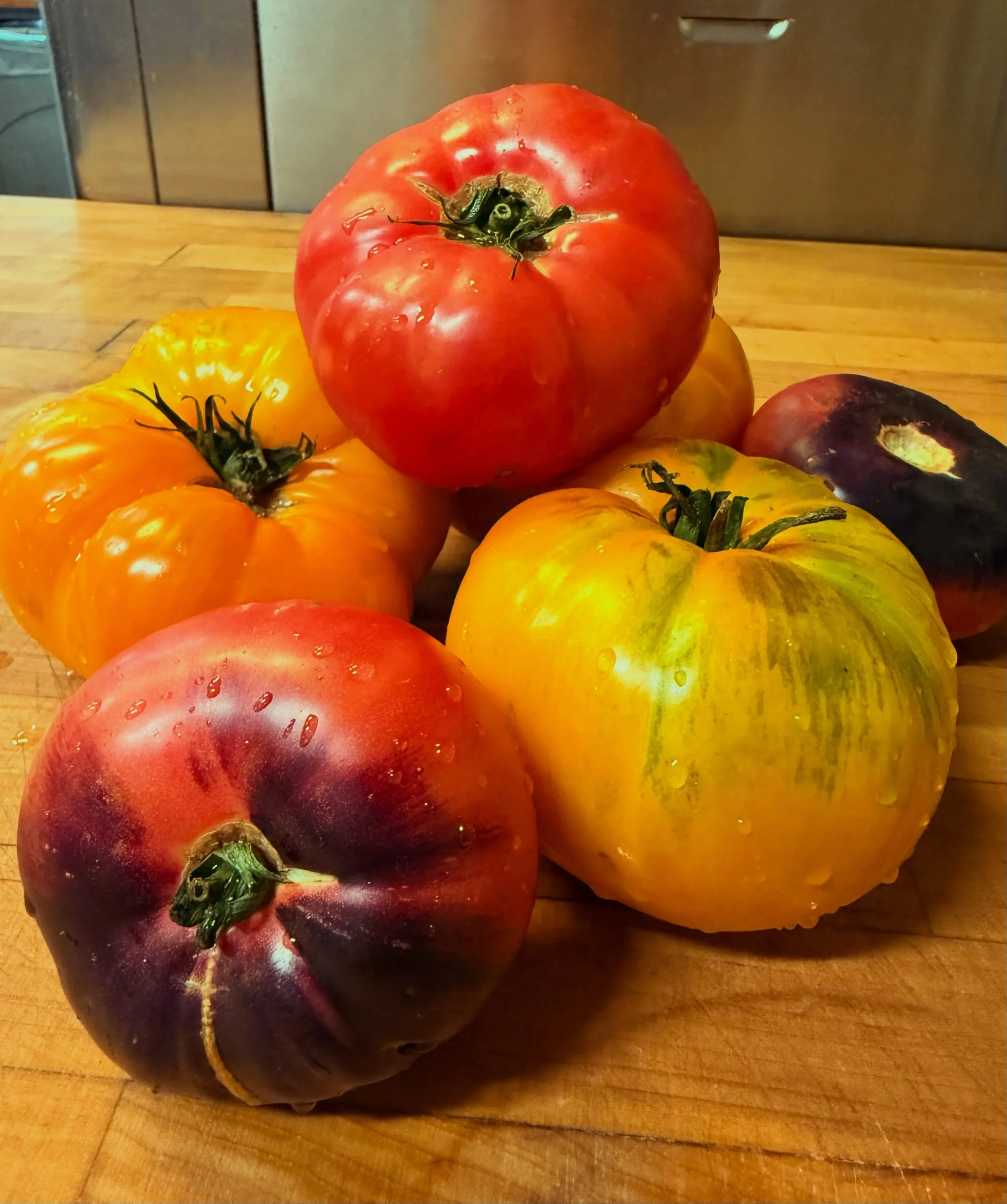 They are finally here!! The local farm that we get our tomatoes from every year had a late harvest but they are here now. Stop by for our new lunch menu. BLT&rsquo;s, Caprese&rsquo;s and we have a new Thai Peanut Chicken Salad Wrap made with @cupsand