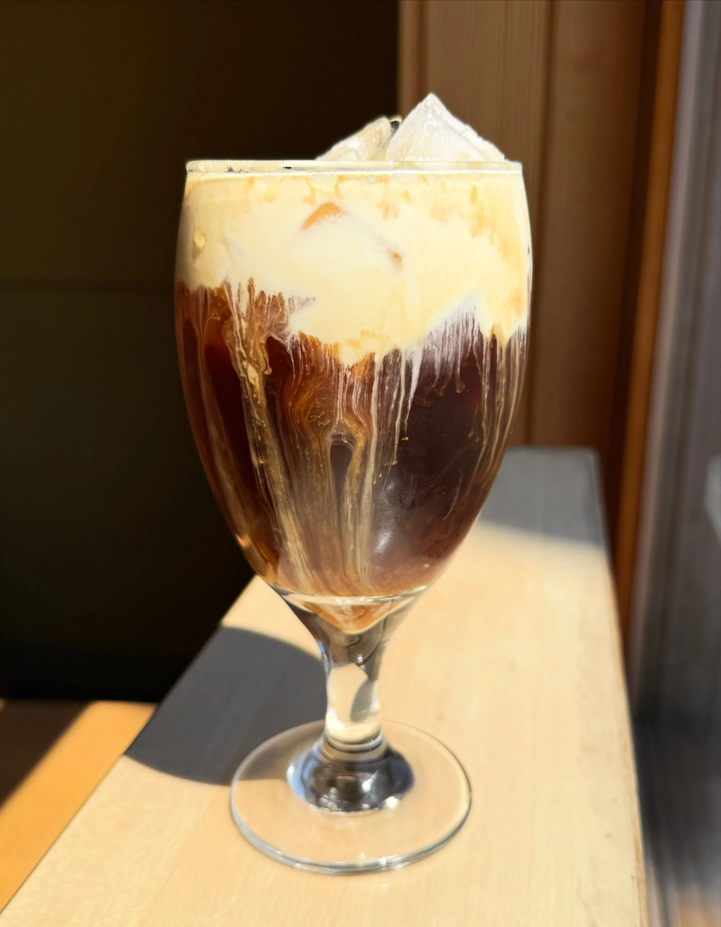 Summer drinks are here! This is just a few off of our seasonal menu. Cold Brew with Salted Honey Cold Cream, Strawberry Fields - Strawberry Compote topped with Matcha Latte and a Strawberry Cold Cream and our Tamarind Twist - Tamarind Syrup (made in 