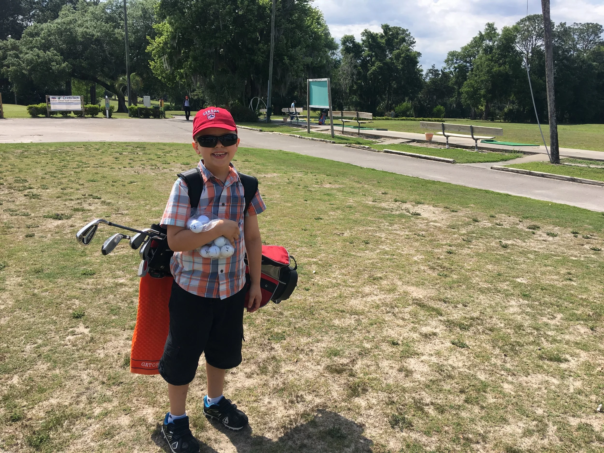 Lucas at at West End Golf Course