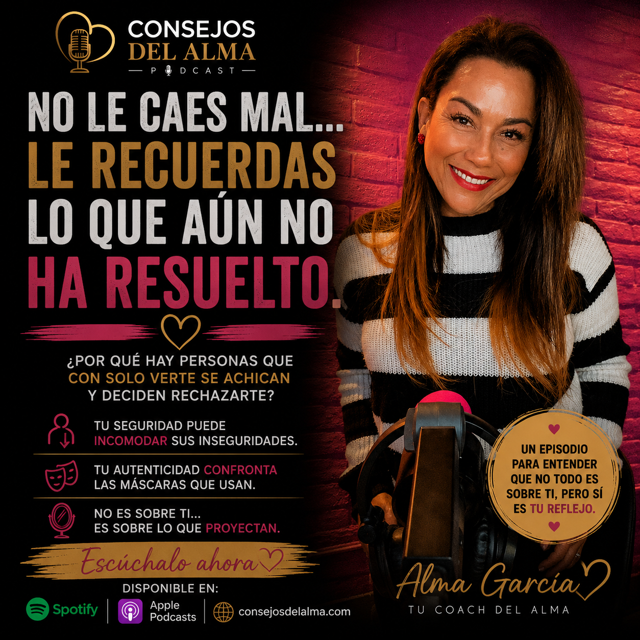 No le caes mal... le recuerdas lo que aún no ha resuelto.