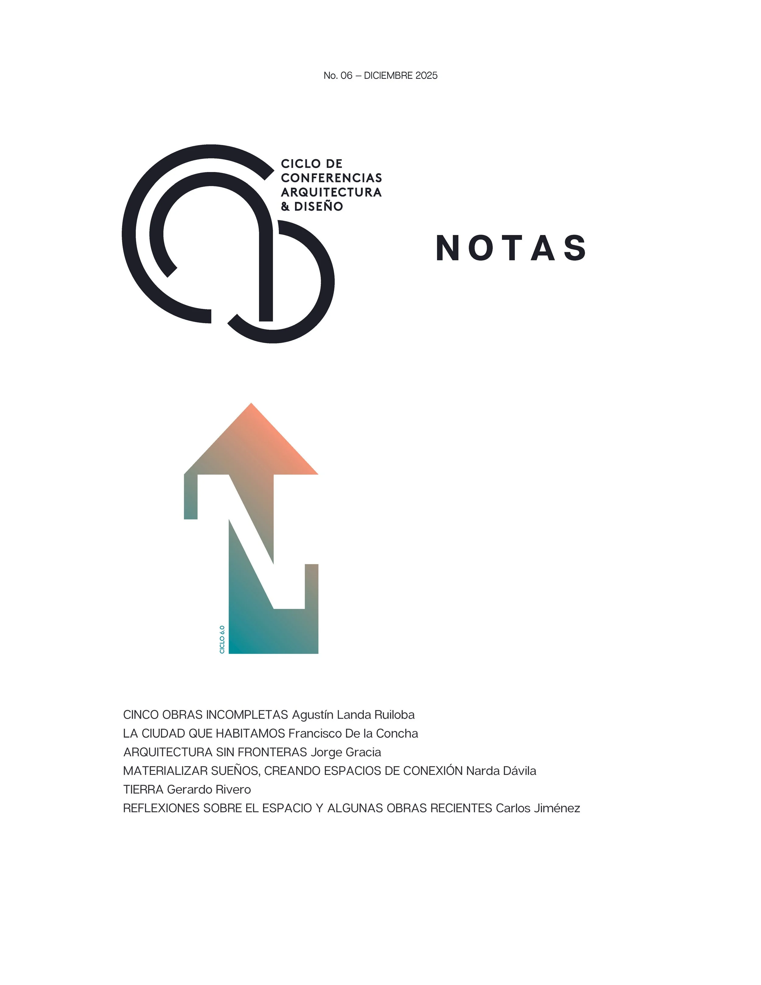REVISTA CCAD NOTAS No. 06 (FEATURED ARTICLE)